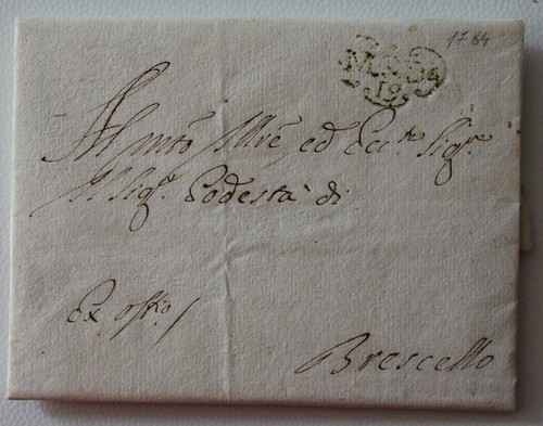 1784 estense lettera - gr.estense,