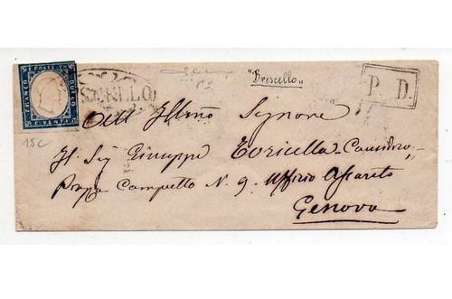 Sardegna 1860 lettera - 1860.,