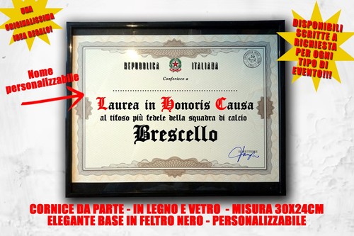 Laurea quadro tifoso - , calcio